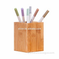 100%Natural Bamboo Wood Desktop Pen Pencil Holder Desk Organizer